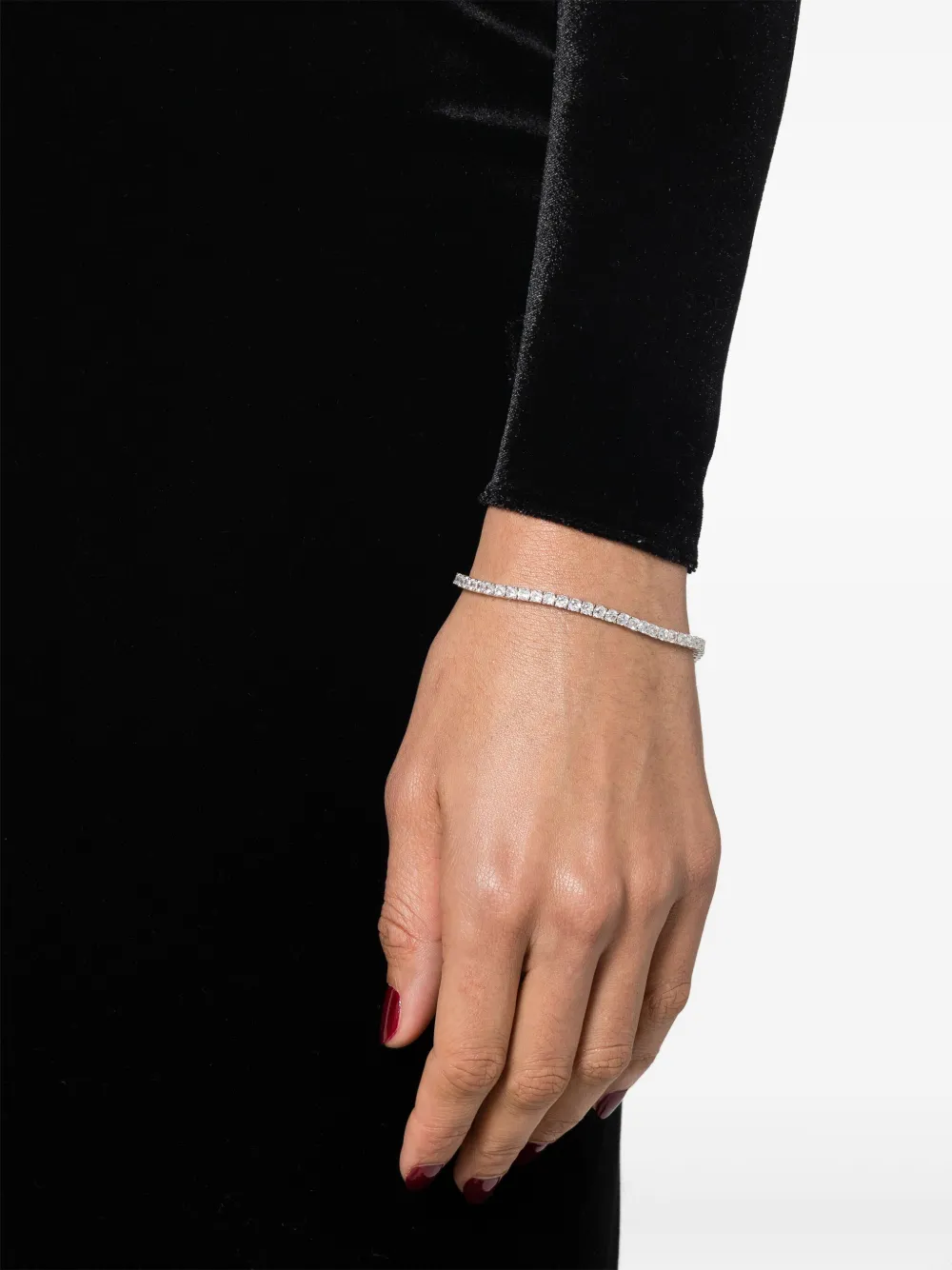 Hatton Labs Schakelarmband met zirkonia - Zilver