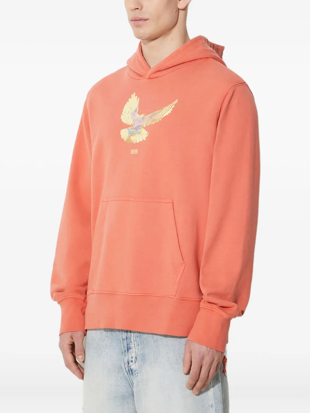 Ksubi Grafische gebreide trui met capuchon Oranje