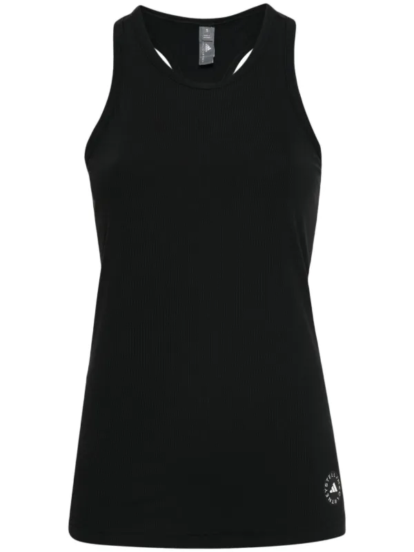 Adidas By Stella McCartney fine ribbed Tank Top Black FARFETCH ZA