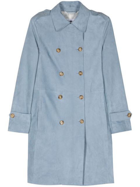 Manuel Ritz double-breasted suede coat