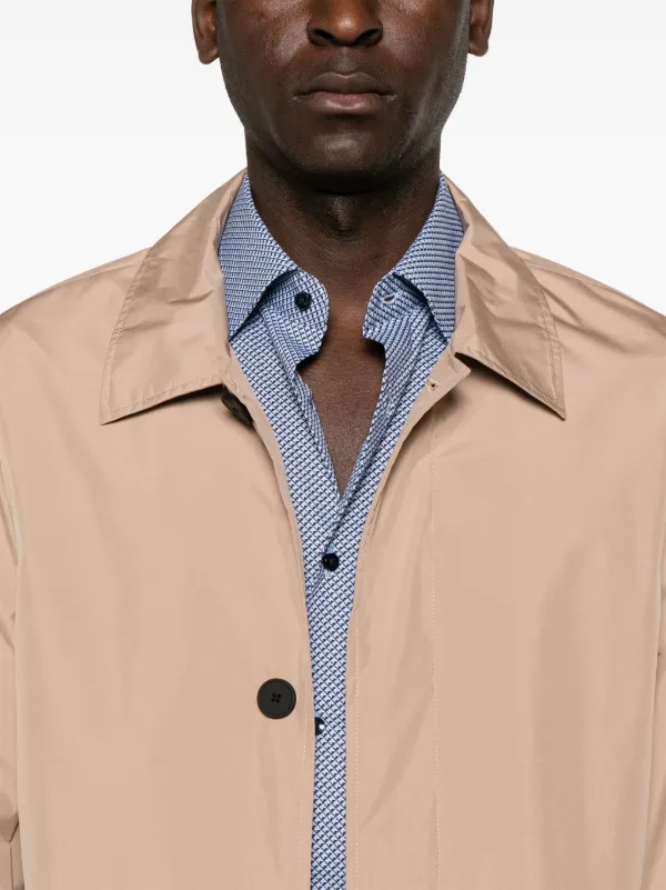 Manuel Ritz button up Trench Coat Neutrals FARFETCH BH