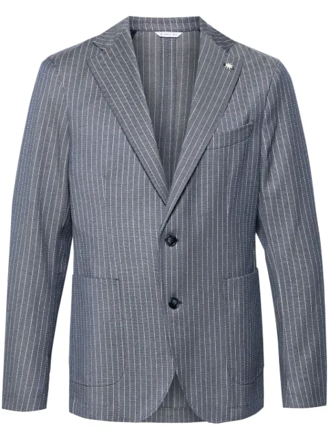 Manuel Ritz striped single-breasted blazer