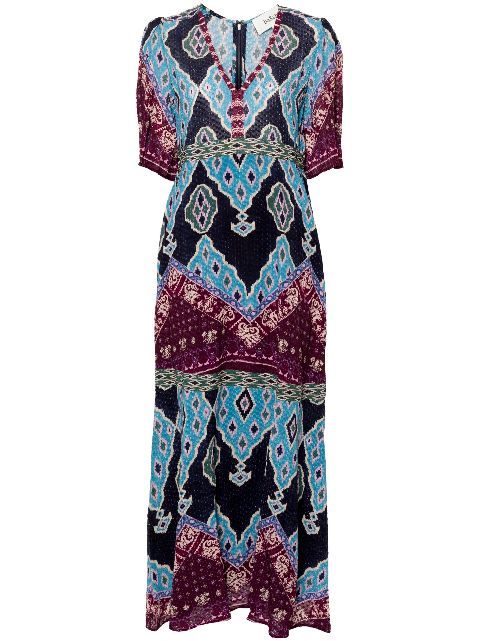 Ba&Sh Mahina patterned-jacquard maxi dress