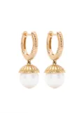 Harwell Godfrey 18kt yellow gold pearl drop earrings