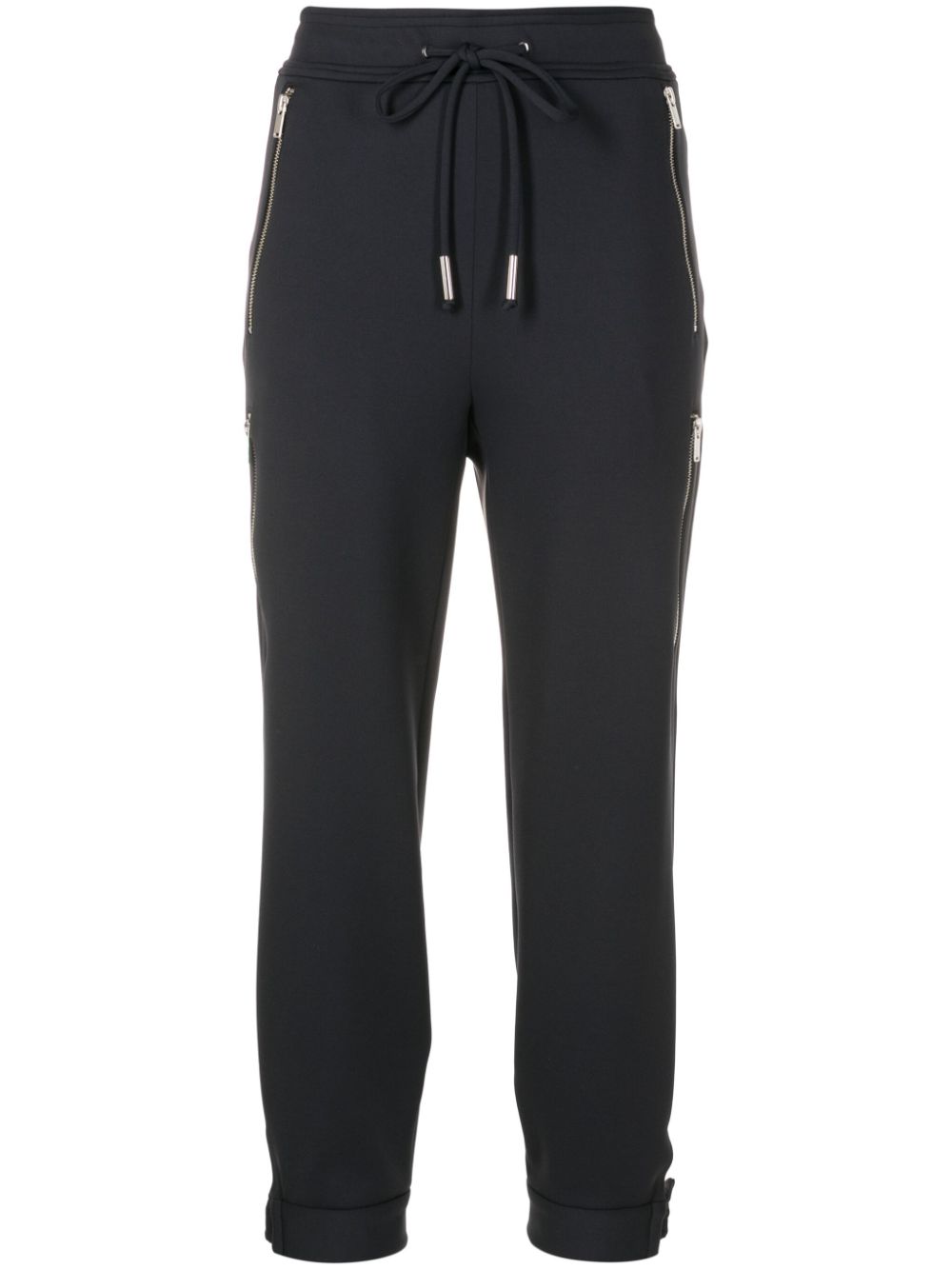 Gloria Coelho cropped track pants – Black