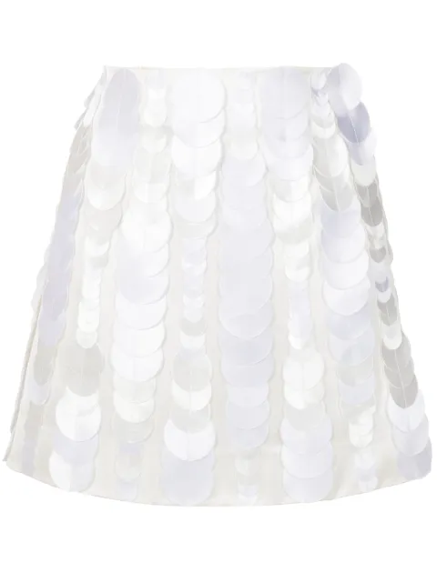 Gloria Coelho circle-appliqué miniskirt