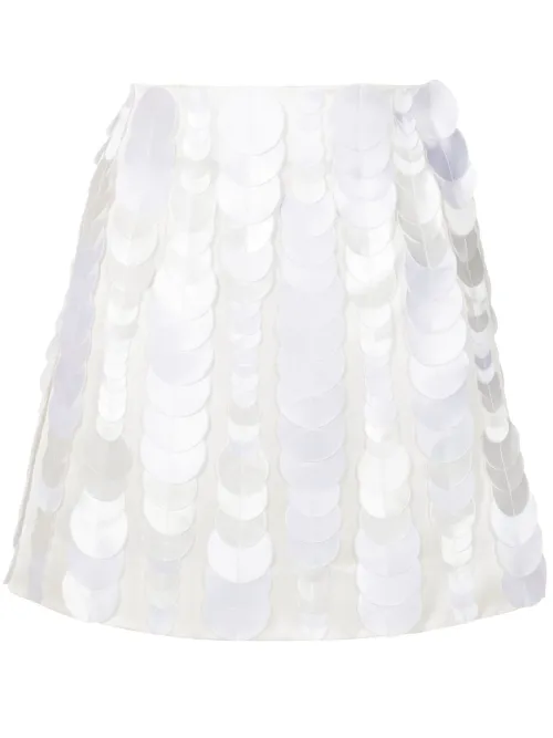 Minijupe à appliqué circulaire - Gloria Coelho - Modalova