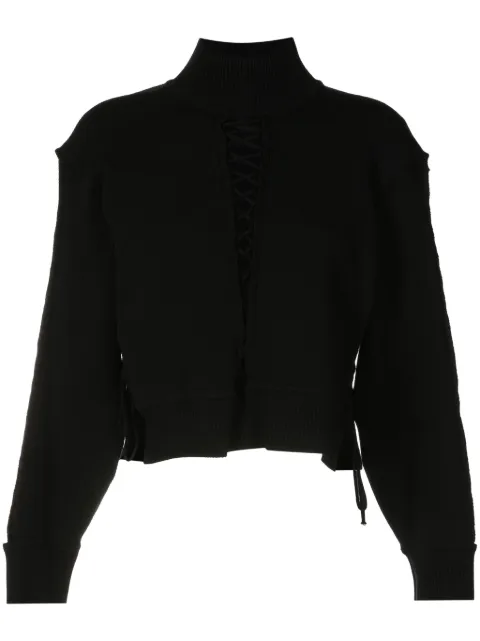 Gloria Coelho lace-up jumper
