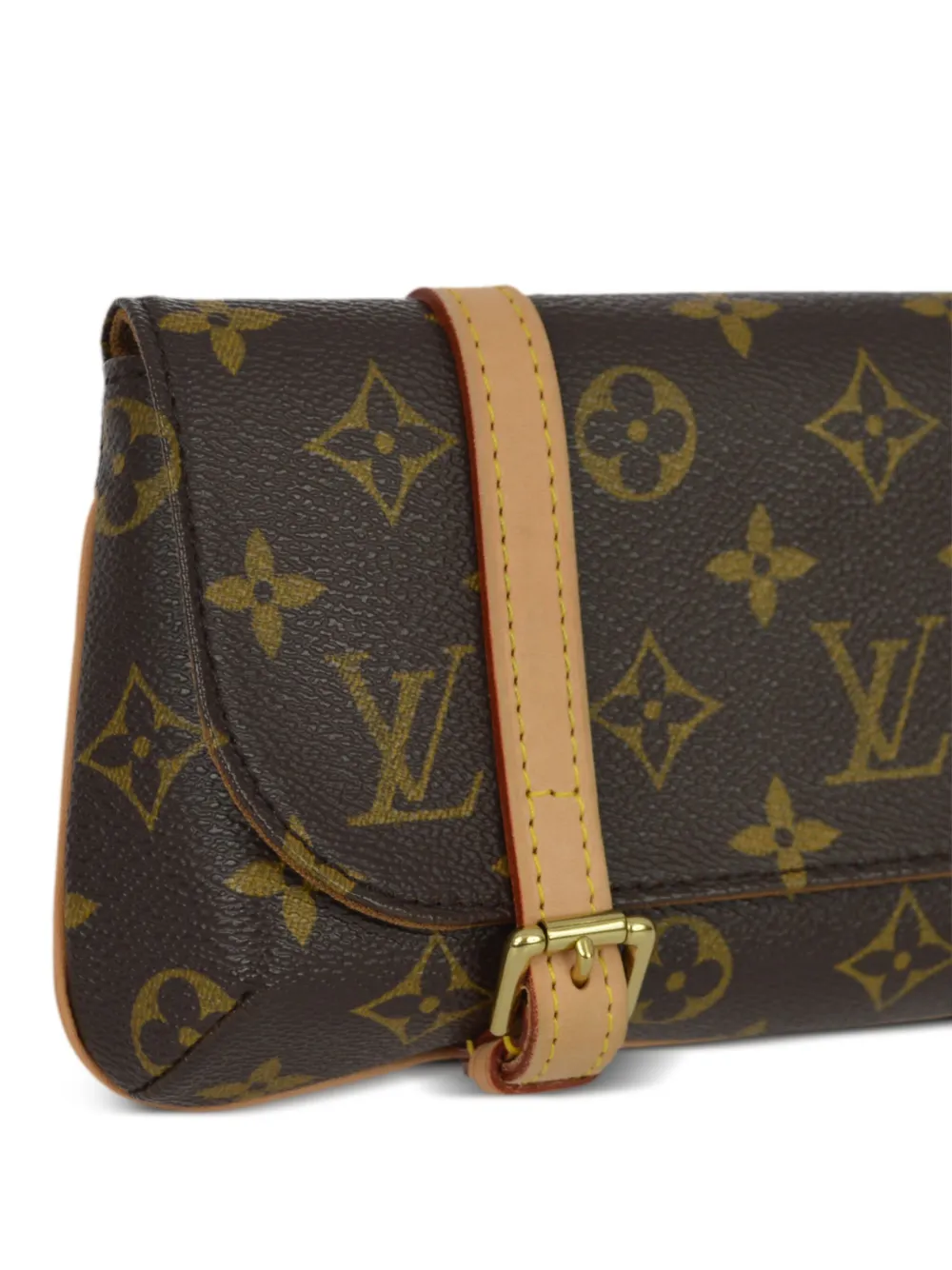 Pre-owned Louis Vuitton 2005 Pochette Marelle Belt Bag In Brown