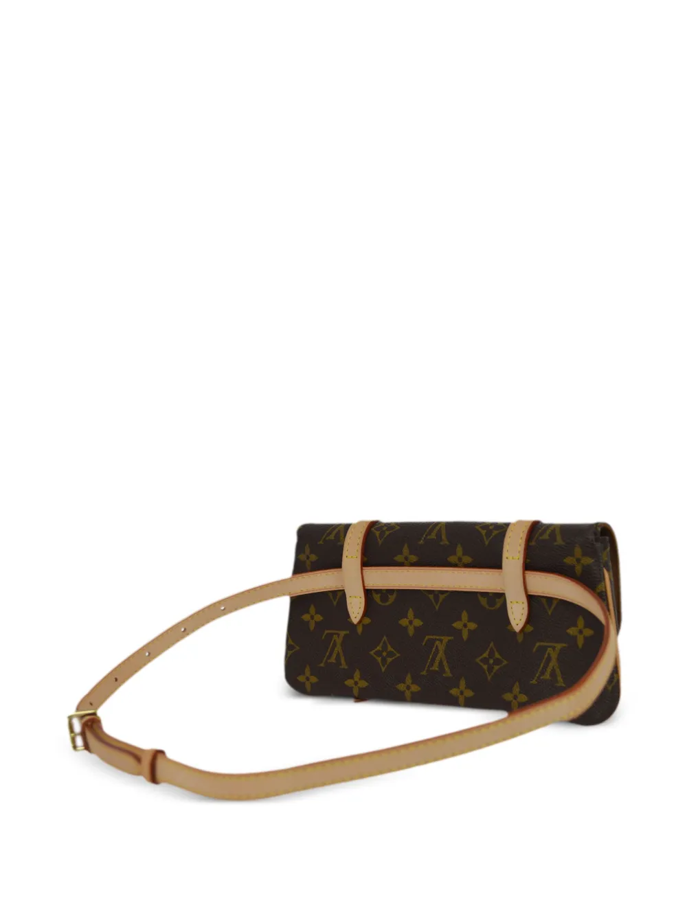 Pre-owned Louis Vuitton 2005 Pochette Marelle Belt Bag In Brown