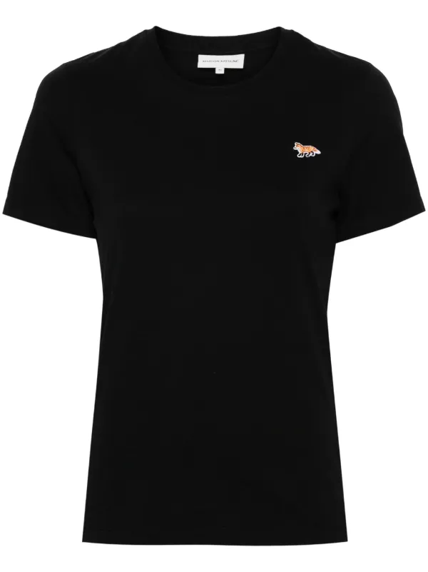 maison kitsune black t shirt