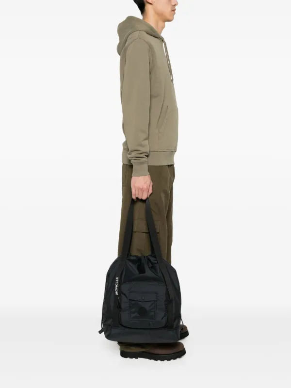Moncler Makaio Tote Bag | Black | FARFETCH JO