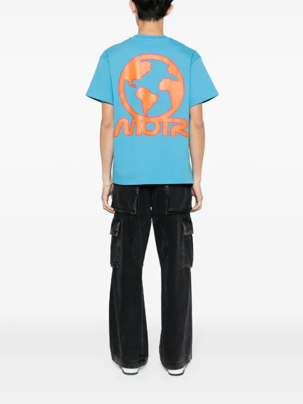 MEMBERS OF THE RAGE logo-print Jersey T-shirt | Blue