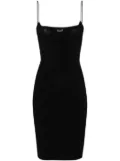 DSQUARED2 logo-plaque knit minidress - Black
