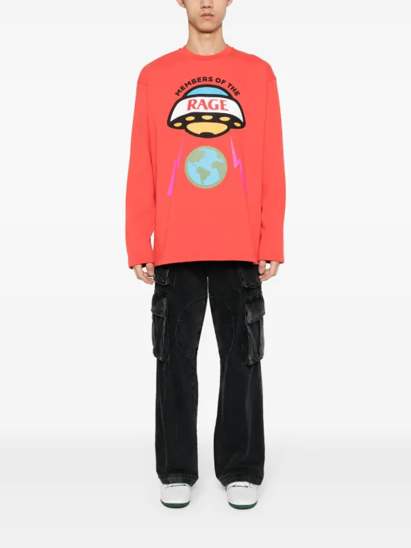 MEMBERS OF THE RAGE illustration-print Cotton Sweatshirt