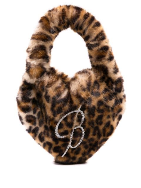 Blumarine bolso shopper con estampado de leopardo