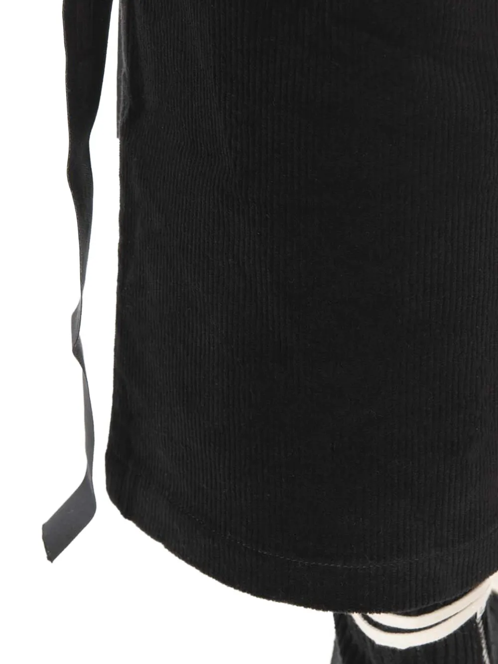 Rick Owens DRKSHDW corduroy drawstring track pants Zwart