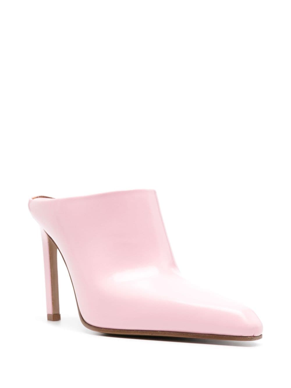 Shop Paris Texas Jude 100mm Leather Mules In Pink