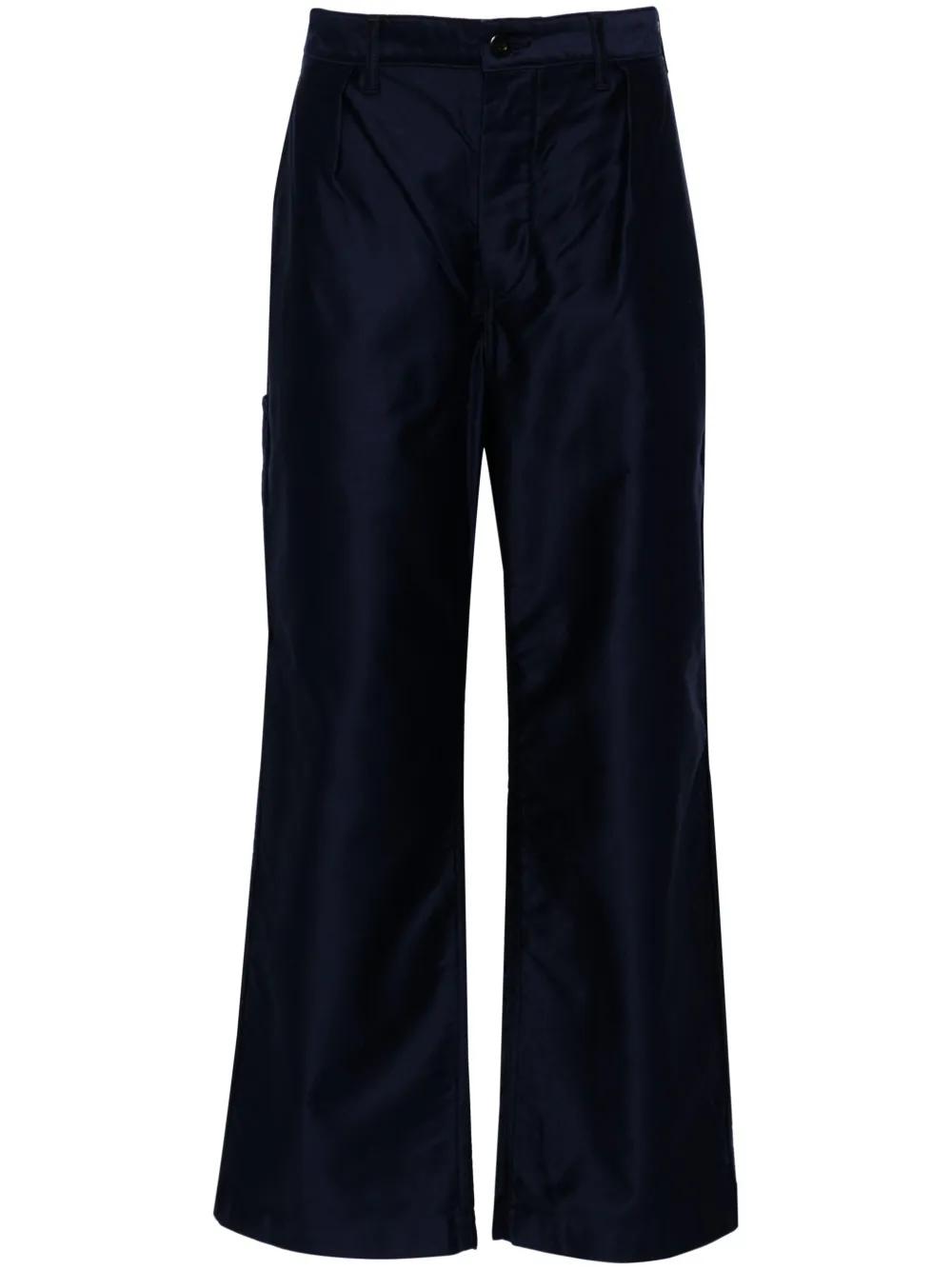 Danton straight-leg cotton trousers - Blu