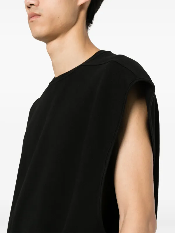 Rick Owens DRKSHDW ノースリーブ スウェットシャツ | ブラック Rick Owens DRKSHDW ノースリーブ スウェットシャツ | ブラック