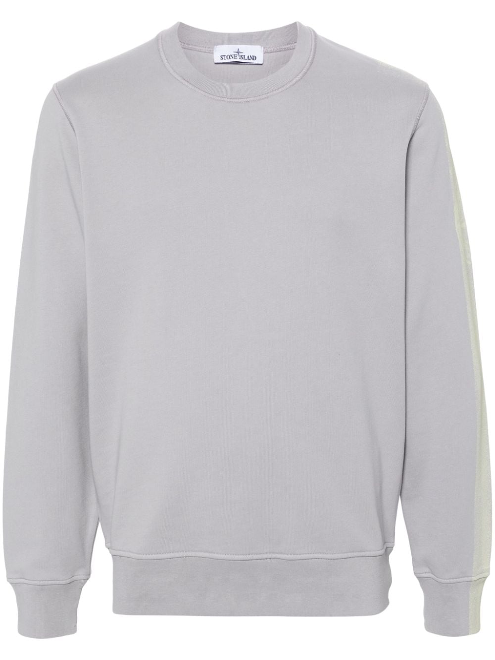Stone Island Faded Logo-print Sweatshirt In Grey