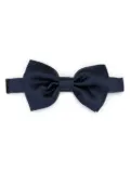Tagliatore jacquard silk bow tie - Blue
