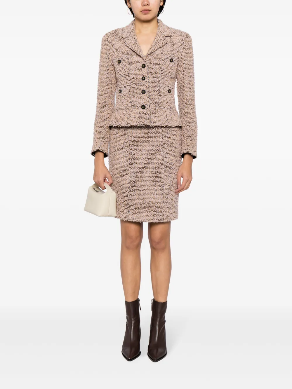 tailleur jupe en tweed 1994