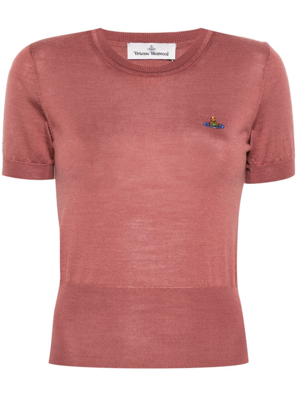 Vivienne Westwood Bea Orb-embroidered Jumper In Rosa