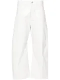 KASSL Editions textured straight trousers - White