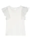 Chloé Kids ruffle-detail T-shirt - White