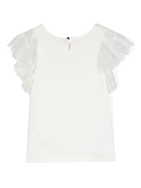 ruffle-detail T-shirt