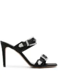Paris Texas Ursula 85mm satin sandals - Black