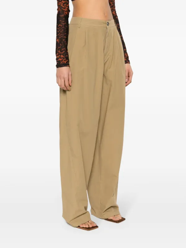 DARKPARK Phebe ミッドライズ ワイドパンツ | ニュートラル | FARFETCH JP