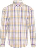 Manuel Ritz plaid-pattern cotton shirt - Neutrals