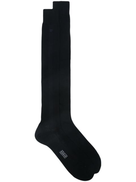 TOM FORD logo-embroidered cotton socks