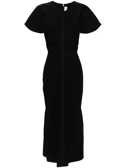 Victoria Beckham flared poplin dress 1124WDR005283A - 0