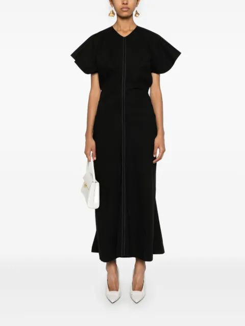 Victoria Beckham flared poplin dress 1124WDR005283A - 1