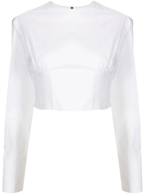T-shirt à empiècement corset - Gloria Coelho - Modalova