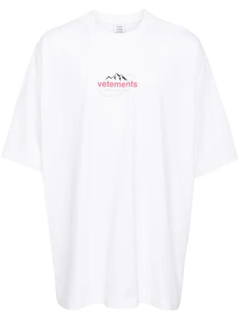 VETEMENTS logo-print cotton T-shirt