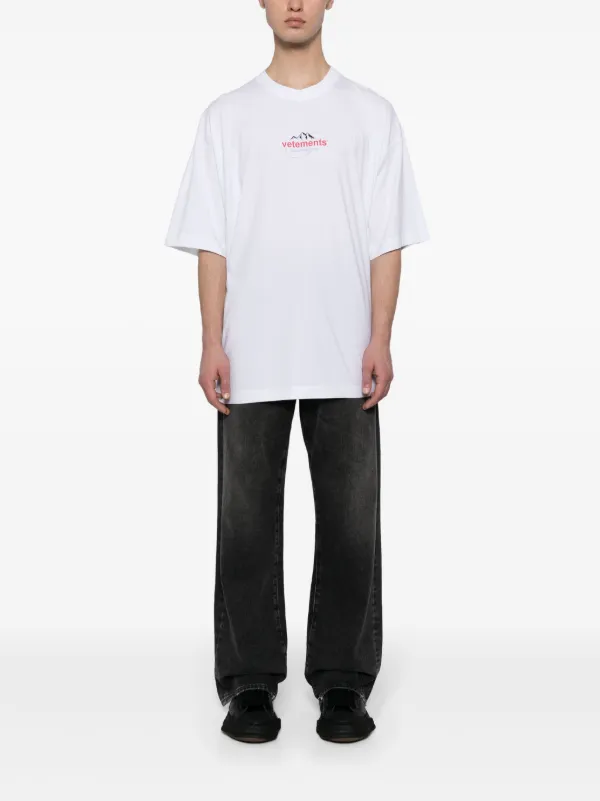 VETEMENTS logo-print Cotton T-shirt Blanco FARFETCH MX