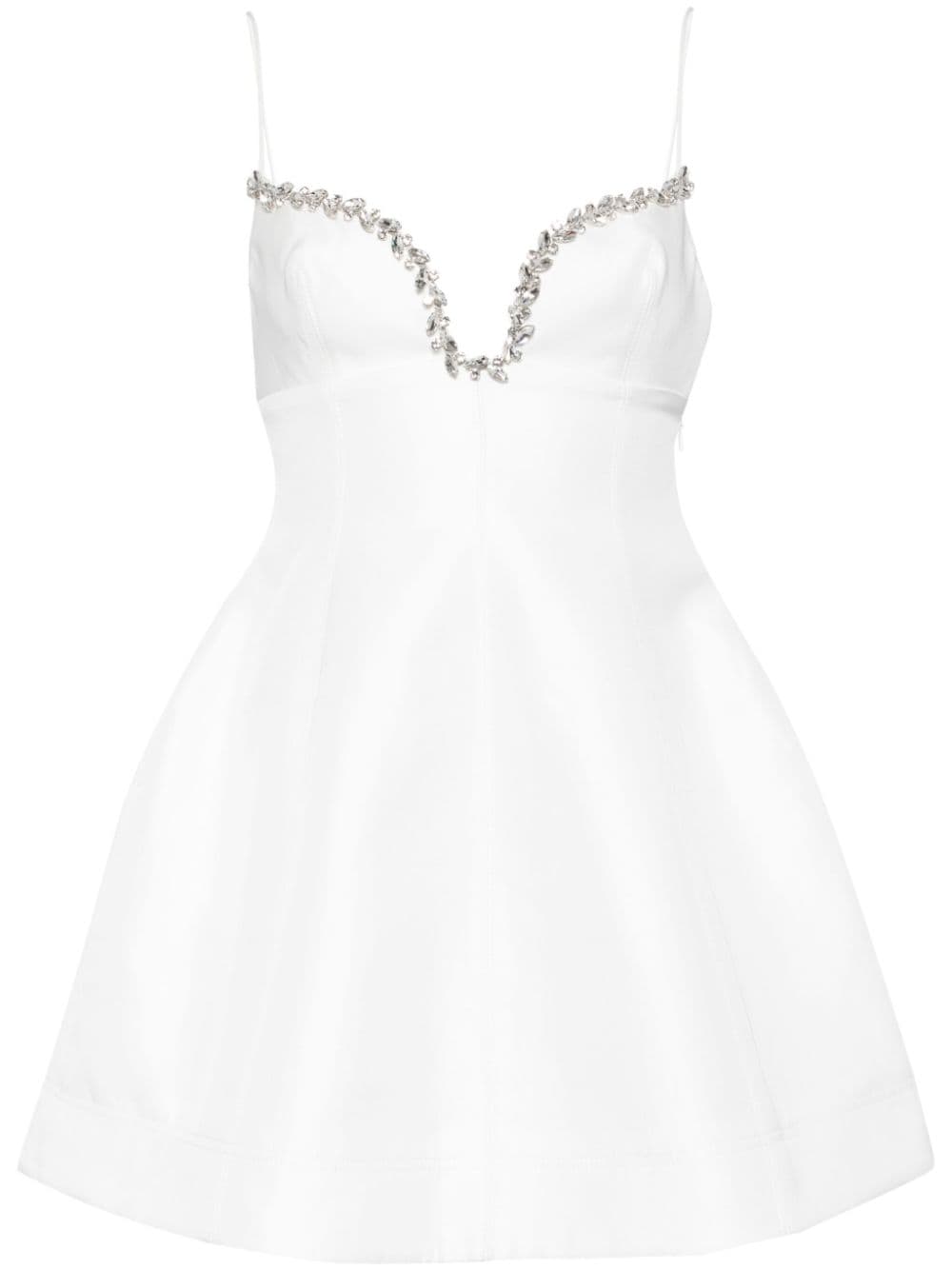 Acler Sweetheart Neckline Dress In White