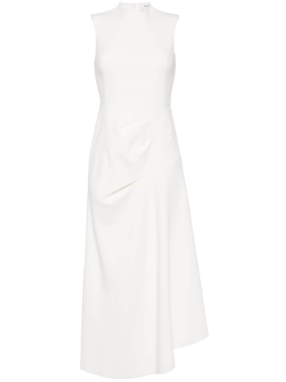 Acler Asymmetric Long-dress In White