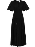 Acler cotton long-dress - Black