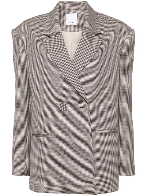 Acler houndstooth double-breasted blazer