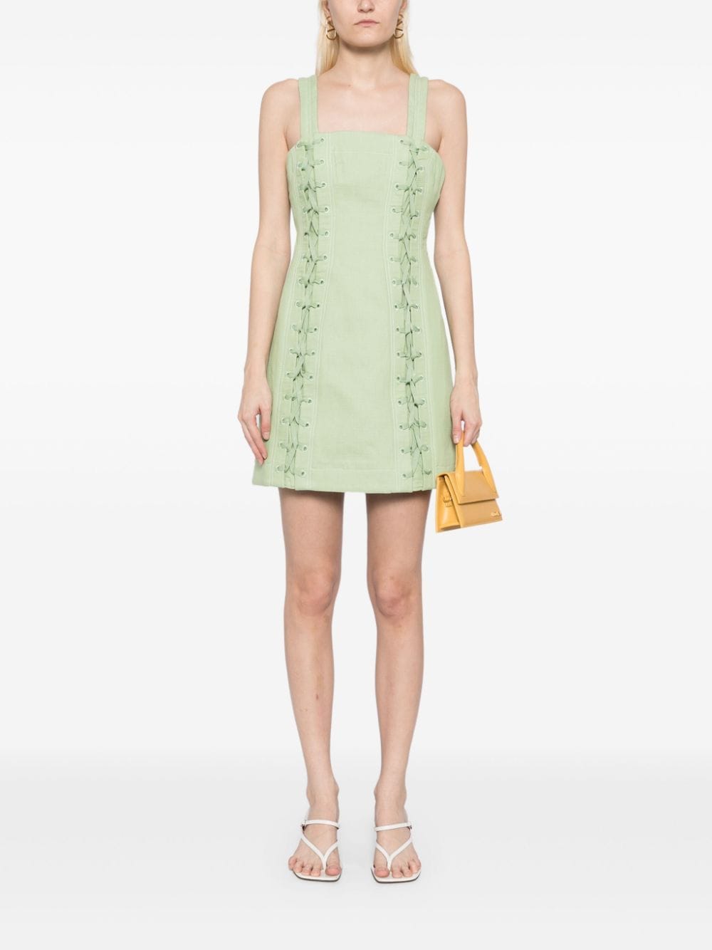 Acler Ferguson mini dress - Groen