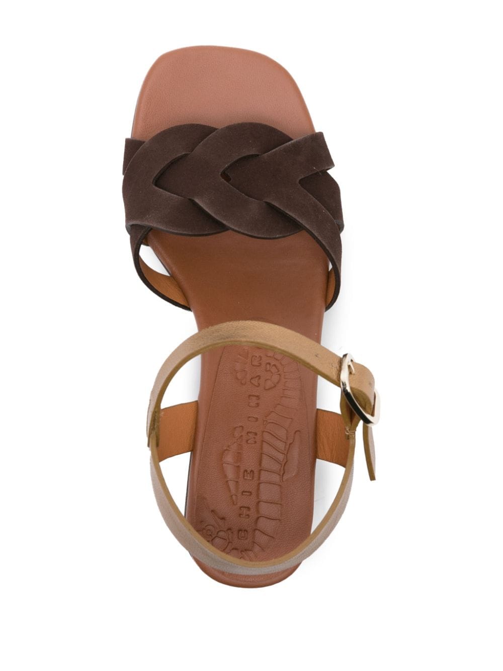 Shop Chie Mihara Quara 50mm Leather Sandals In Brown