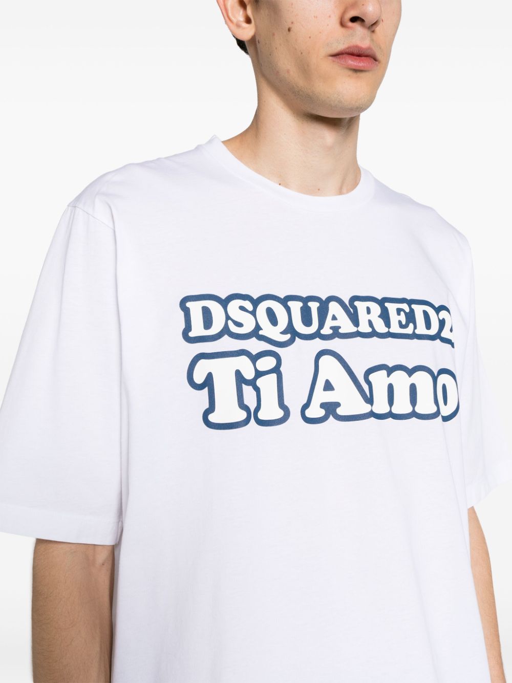 Dsquared2 T-shirt met logoprint Wit