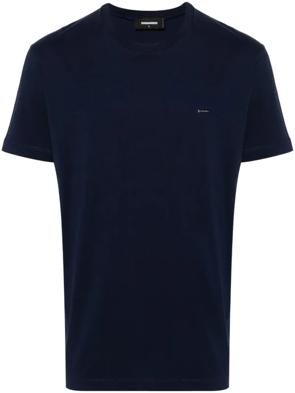 DSQUARED2 logo-appliqué Cotton T-shirt Blue FARFETCH PH