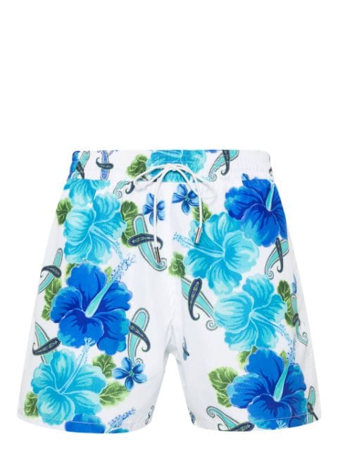 ETRO floral paisley-print swim shorts