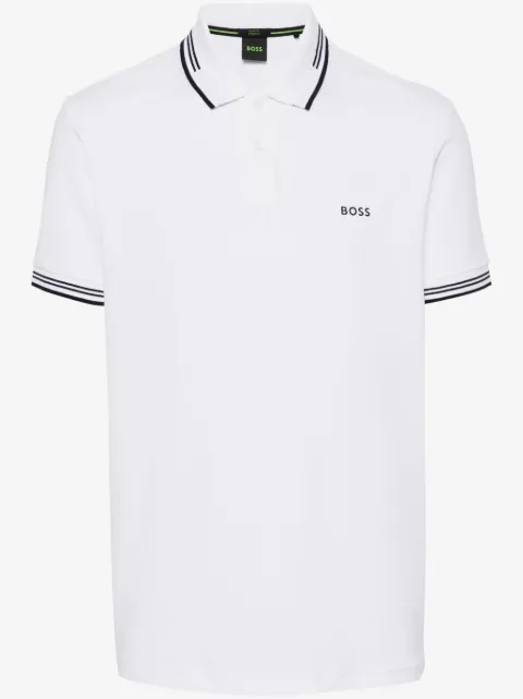 BOSS logo印花polo衫